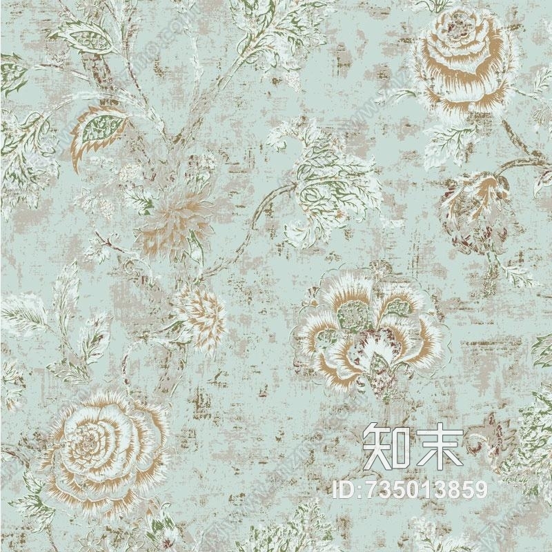 现代壁纸欧式壁纸墙纸西式简洁西欧富贵画卧室画贴图下载【ID:735013859】