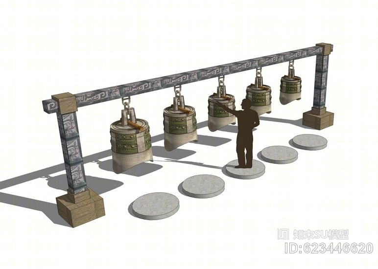 编钟SU模型下载【ID:623446620】