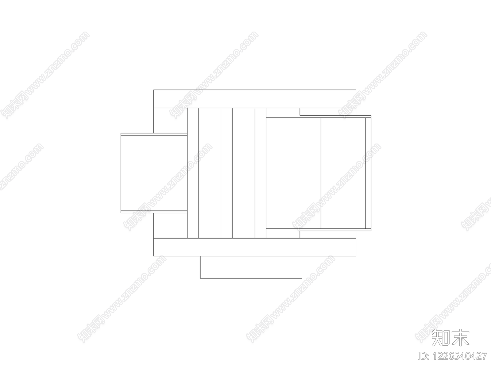 柜子cad施工图下载【ID:1226540427】