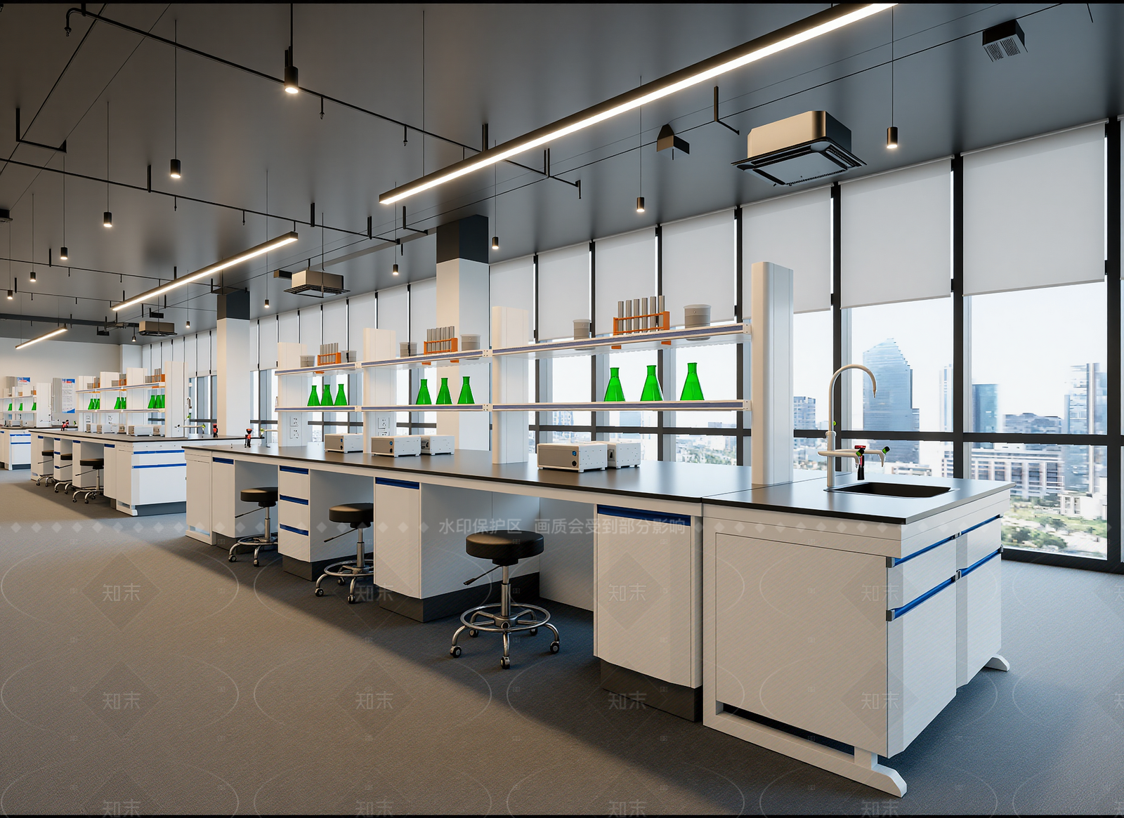 工业实验室3D模型下载【ID:1214979081】