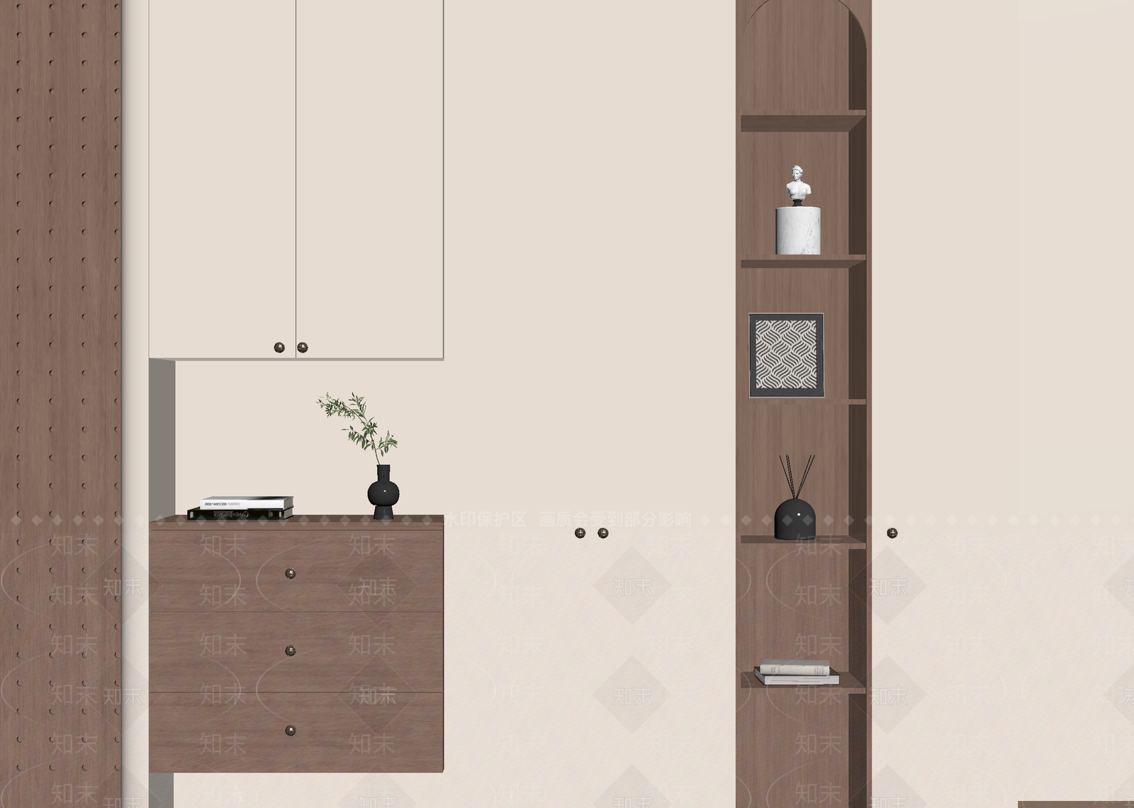 法式衣帽间3D模型下载【ID:1215196308】