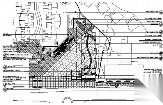[重庆]小区主入口景观施工图cad施工图下载【ID:161076104】