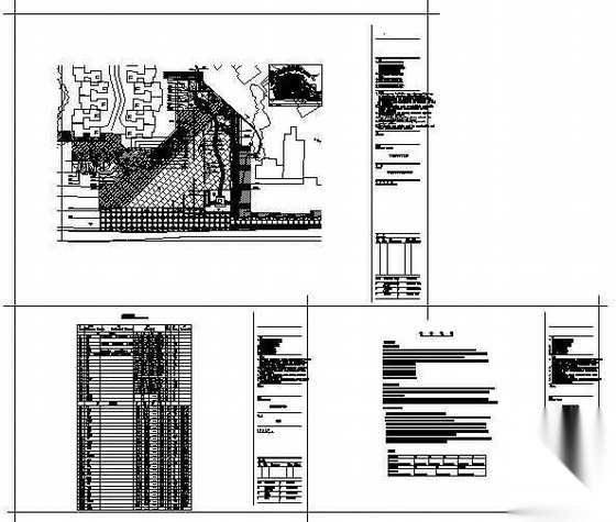 [重庆]小区主入口景观施工图cad施工图下载【ID:161076104】