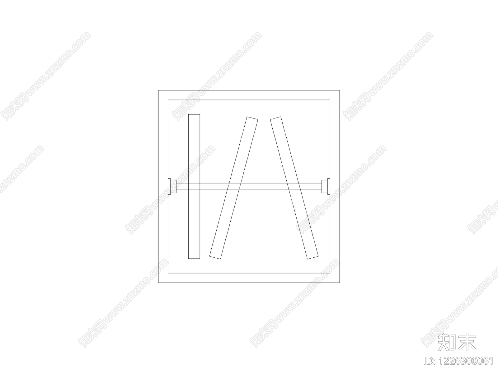 现代门CAD图纸