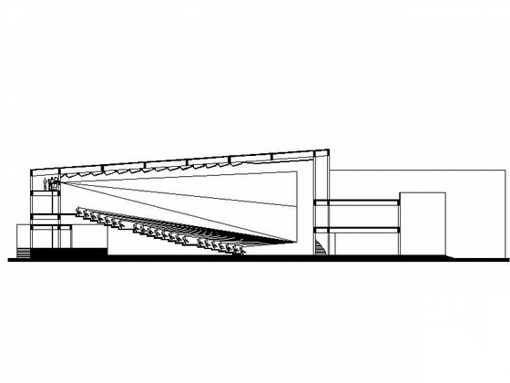 电影院建筑设计（含效果图和素模）cad施工图下载【ID:164866161】