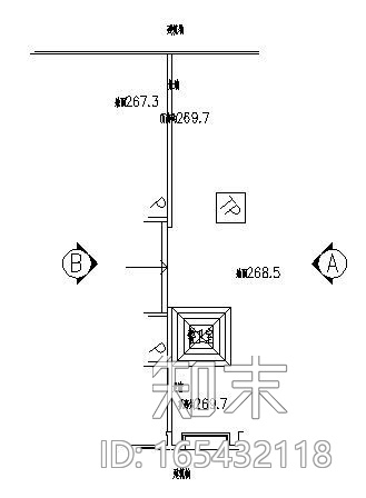 某小区门卫室建筑方案图cad施工图下载【ID:165432118】