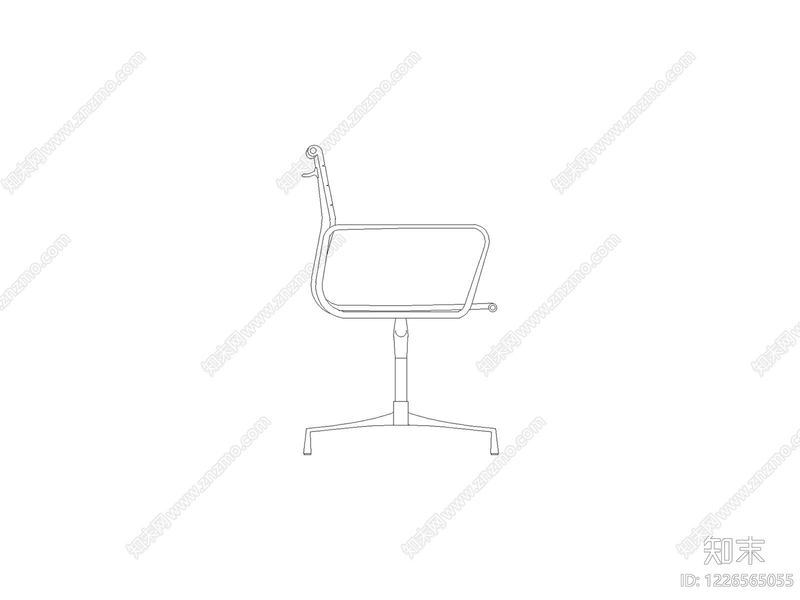 椅子cad施工图下载【ID:1226565055】