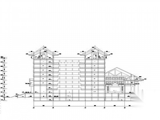 [厦门]知名大学校区规划设计及各教学楼建筑施工图（含...cad施工图下载【ID:166432145】