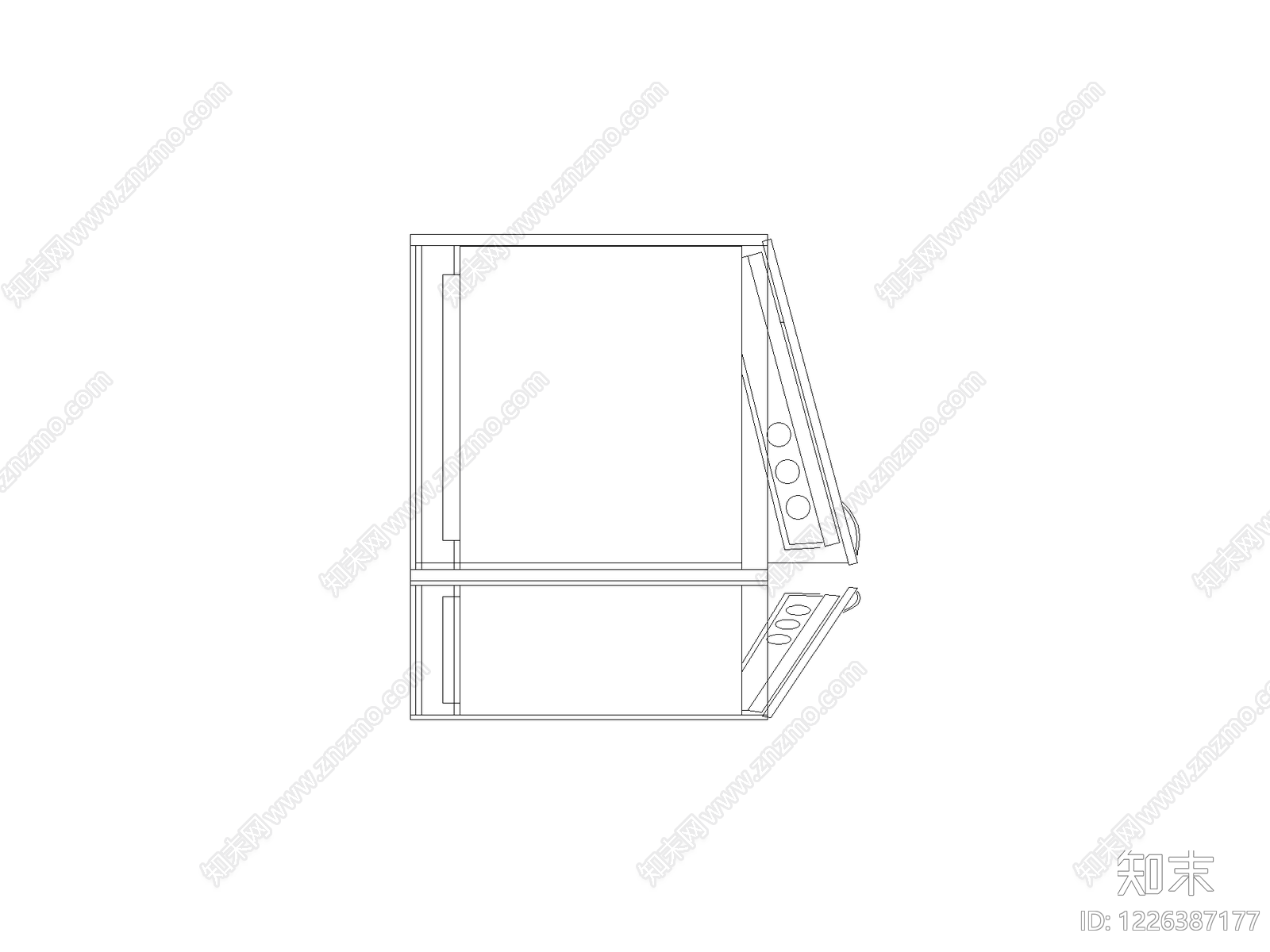 柜子cad施工图下载【ID:1226387177】
