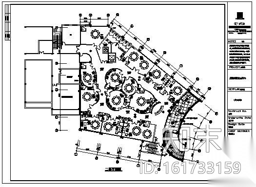 会议中心二层竣工图cad施工图下载【ID:161733159】