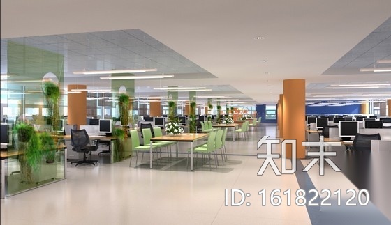 [安徽]某重工股份公司综合办公空间装修图（含效果）施工图下载【ID:161822120】