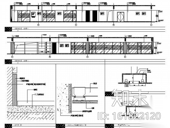 [安徽]某重工股份公司综合办公空间装修图（含效果）施工图下载【ID:161822120】