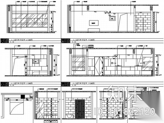 [安徽]某重工股份公司综合办公空间装修图（含效果）施工图下载【ID:161822120】