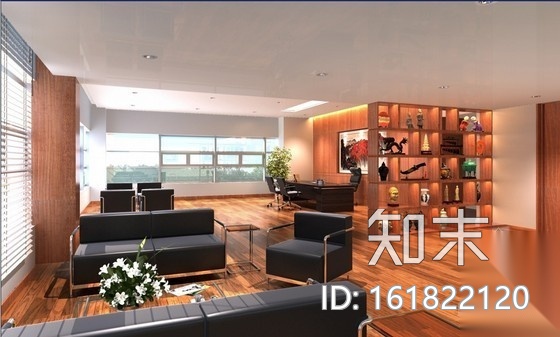 [安徽]某重工股份公司综合办公空间装修图（含效果）施工图下载【ID:161822120】