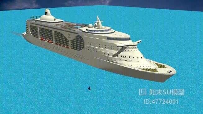 游轮SU模型下载【ID:47724001】