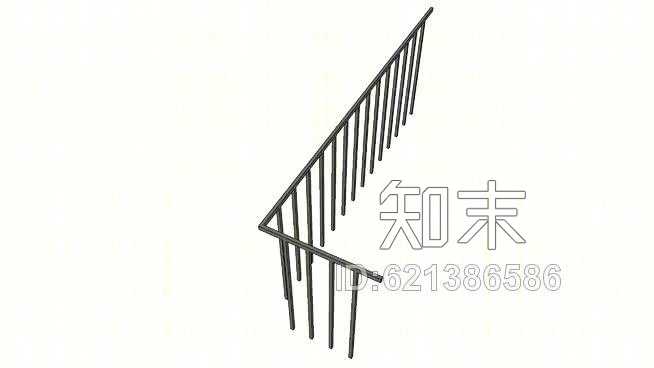 8英寸的阳台栏杆SU模型下载【ID:621386586】