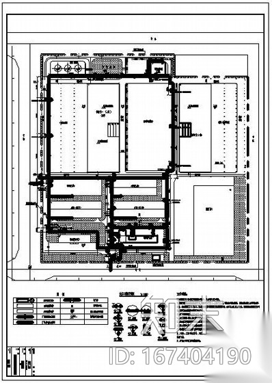 [河北]某厂区室外给排水管网图纸cad施工图下载【ID:167404190】