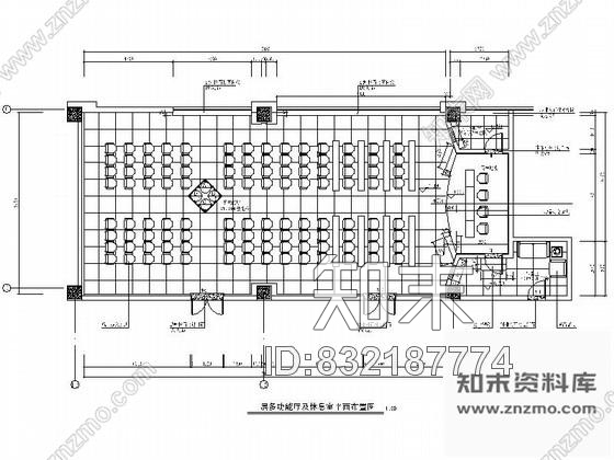 图块/节点多功能厅装修详图cad施工图下载【ID:832187774】