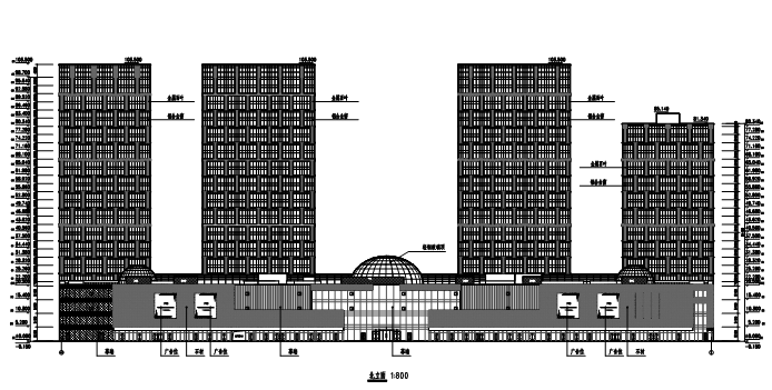 [江苏]公园综合体建筑全专业施工图（方案+施工图）施工图下载【ID:149951145】