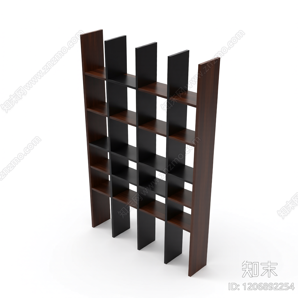 黑色格栅隔断3D模型下载【ID:1206892254】