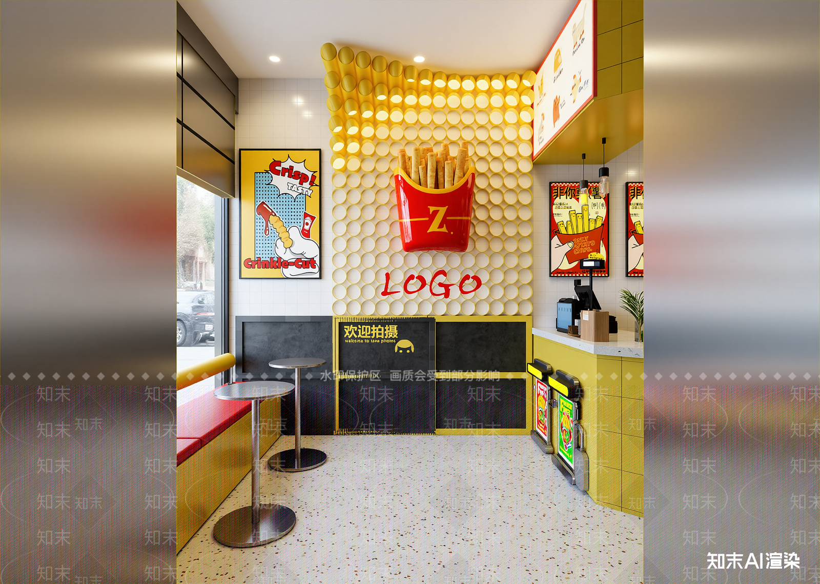 现代快餐店3D模型下载【ID:1214737046】