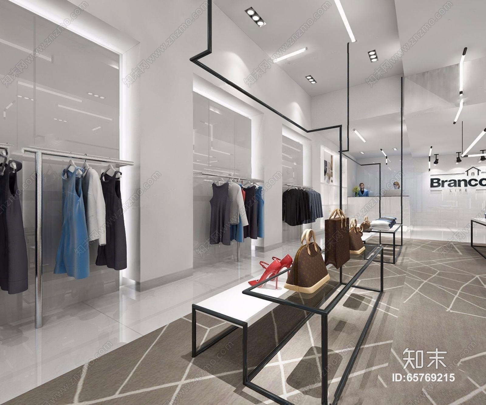 服装店3D模型下载【ID:65769215】