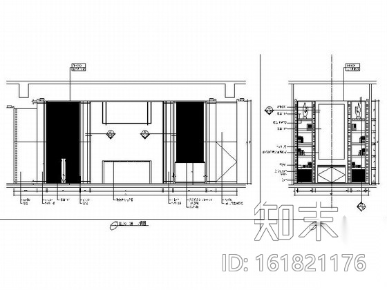 [江苏]开发区高层高档现代会所接待区室内装修施工图cad施工图下载【ID:161821176】