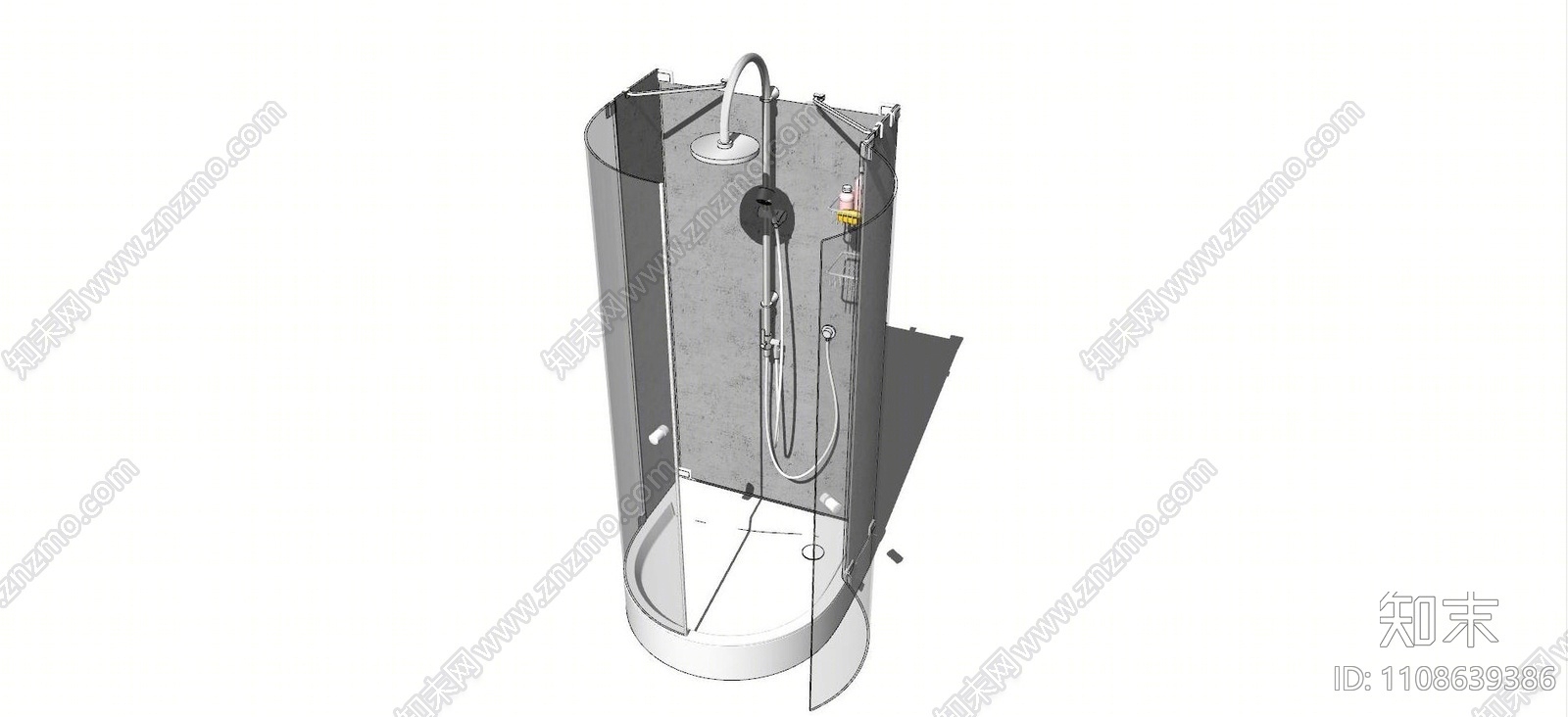 淋浴间SU模型下载【ID:1108639386】