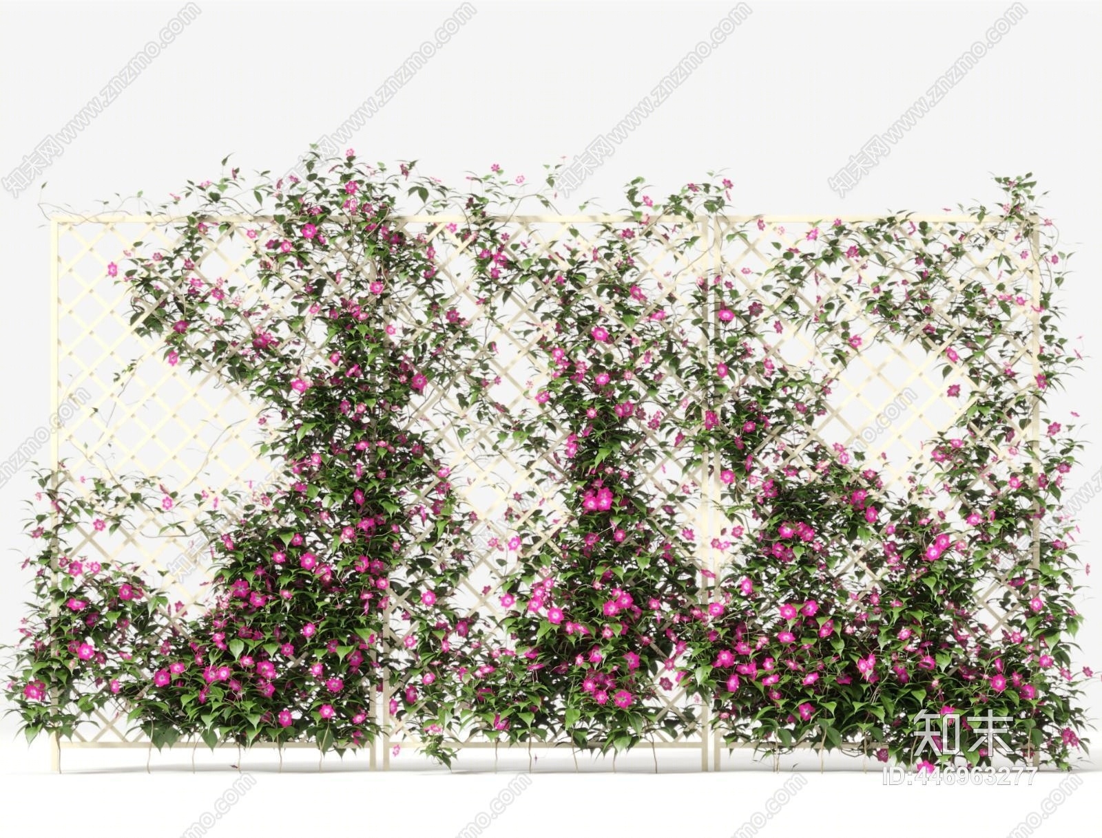 现代植物墙3D模型下载【ID:446963277】