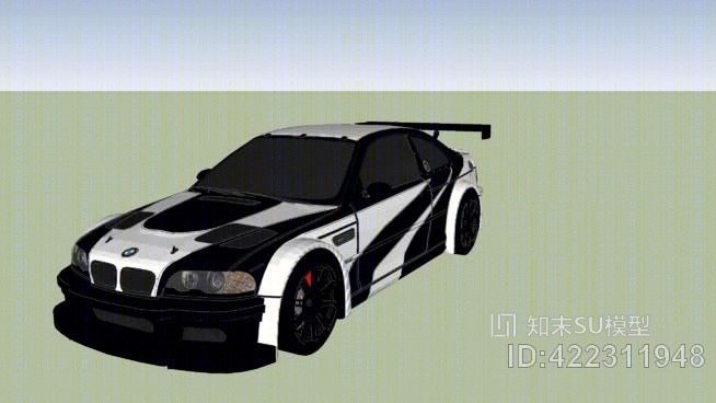 宝马M3GTR需要速度最想要的黑色版SU模型下载【ID:422311948】