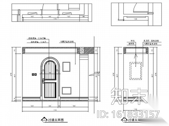 [苏州]田园地中海风格两居室装修CAD施工图（含效果图）cad施工图下载【ID:161833157】