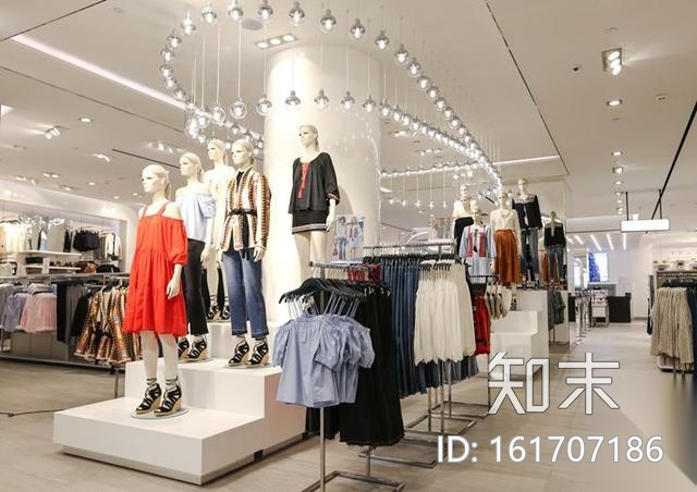 [广州]瑞典快时尚品牌H&M广州天环广场旗舰店装饰施工图...cad施工图下载【ID:161707186】