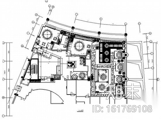 [浙江]中式休闲餐厅装饰施工图（含效果图）cad施工图下载【ID:161769108】