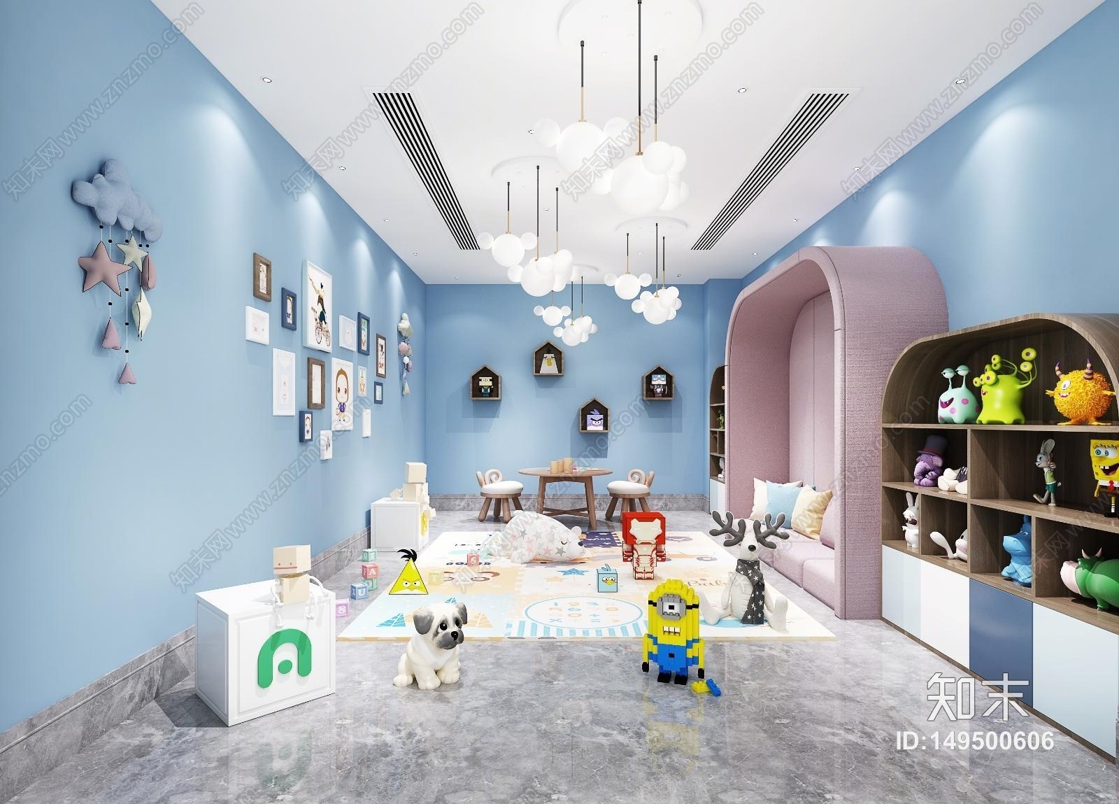 儿童娱乐区3D模型下载【ID:149500606】