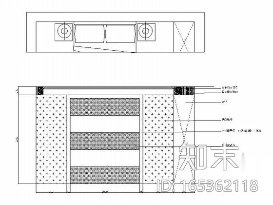 [武汉]简约欧式风格复式CAD装修施工图（含效果图）cad施工图下载【ID:165362118】