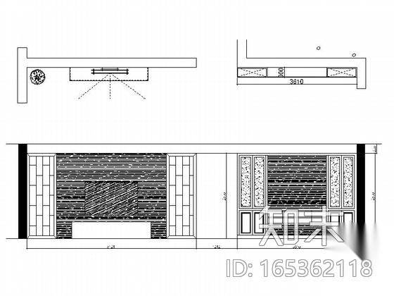 [武汉]简约欧式风格复式CAD装修施工图（含效果图）cad施工图下载【ID:165362118】