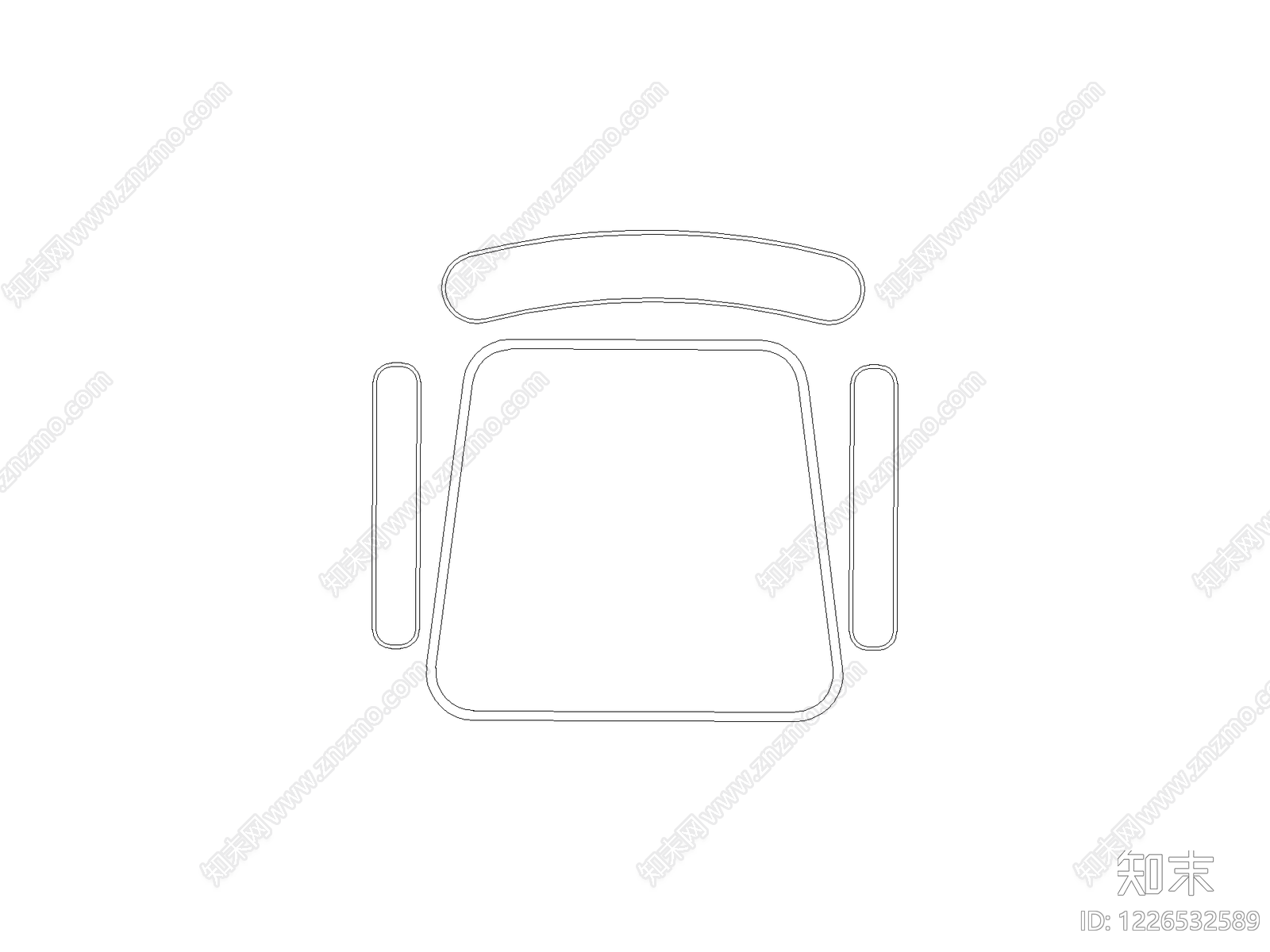 现代椅子CAD图纸