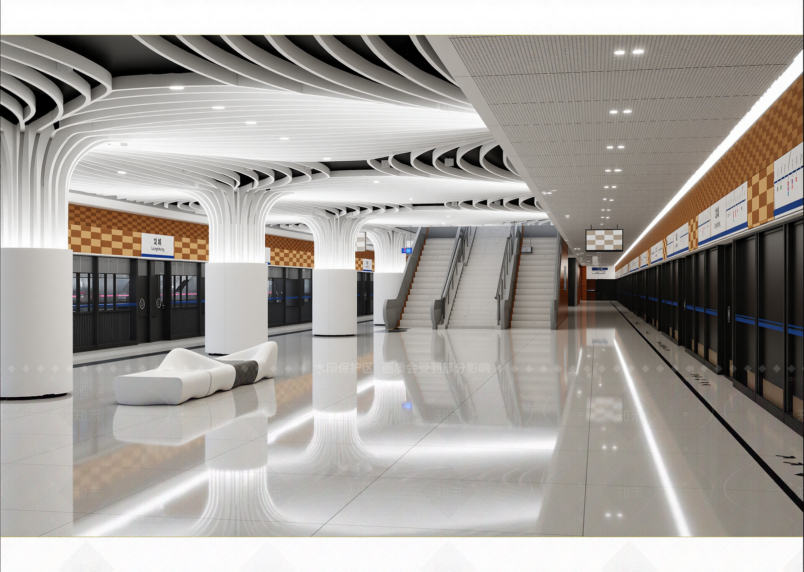 现代车站3D模型下载【ID:1214965178】