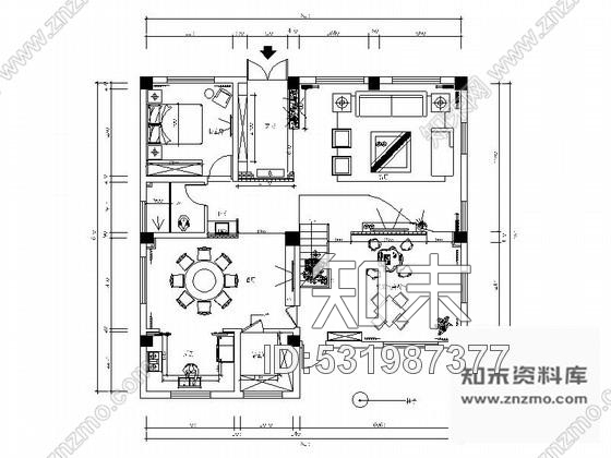 施工图福建某时尚三层别墅全套施工图cad施工图下载【ID:531987377】