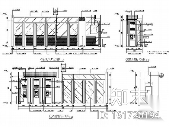 [北京]国有控股货币信贷金融服务机构支行装修施工图（含...cad施工图下载【ID:161720194】