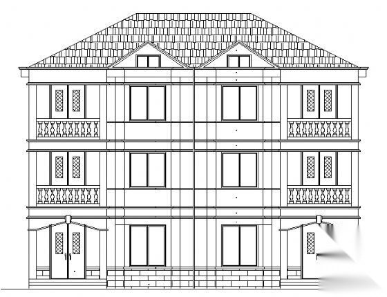 二层小型别墅建筑图施工图下载【ID:149930175】