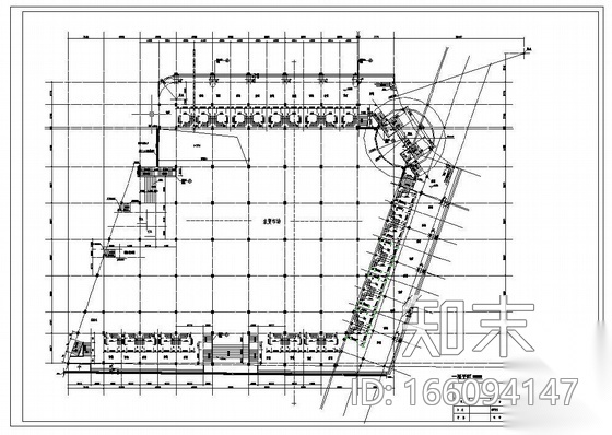 农贸市场cad施工图下载【ID:166094147】