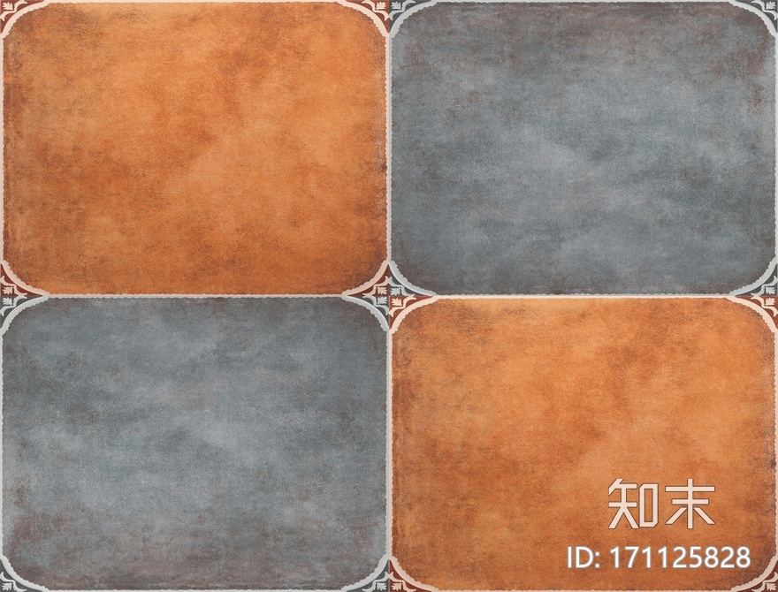 带花角的仿古砖贴图下载【ID:171125828】