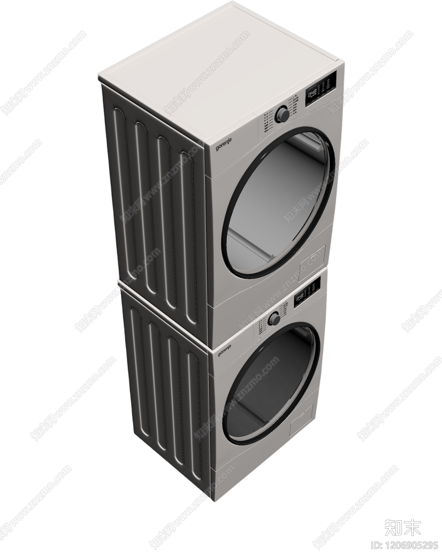 叠放式洗衣机组3D模型下载【ID:1206905295】