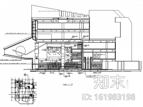 [北京]全球知名连锁酒店大堂装修图cad施工图下载【ID:161983198】