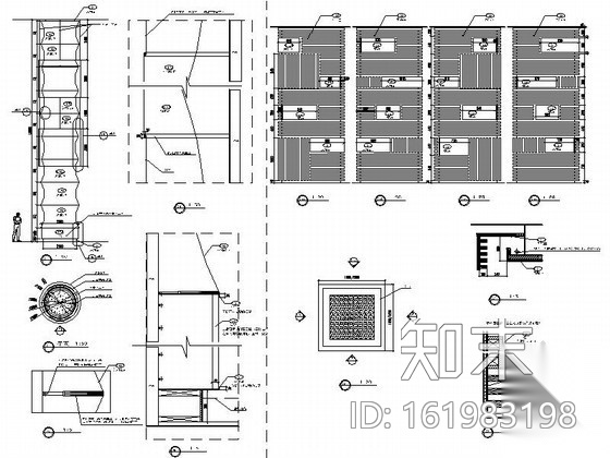 [北京]全球知名连锁酒店大堂装修图cad施工图下载【ID:161983198】