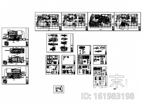 [北京]全球知名连锁酒店大堂装修图cad施工图下载【ID:161983198】