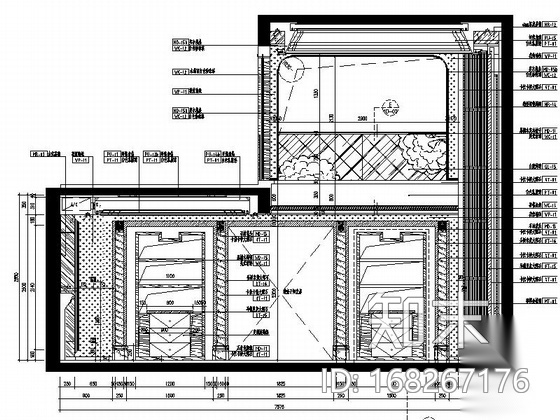 [常州]精品设计典雅新古典风格复式室内设计CAD施工图cad施工图下载【ID:168267176】