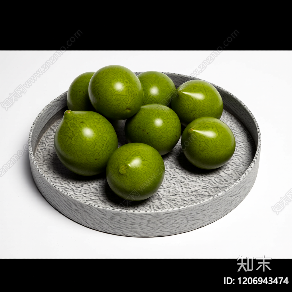水果盘装饰摆件3D模型下载【ID:1206943474】
