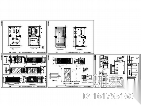 酒店134平美容室装修图施工图下载【ID:161755160】